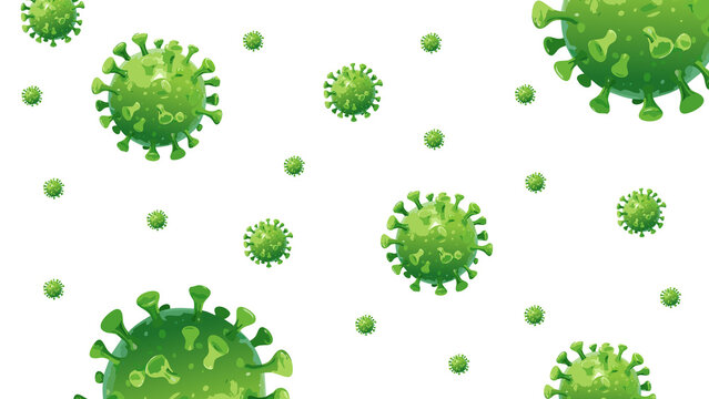 virus green covid isolated ,HMPV virus,norovirus