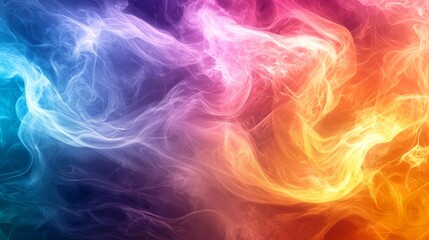 Obraz premium Pastel rainbow energy field on white background for quotes