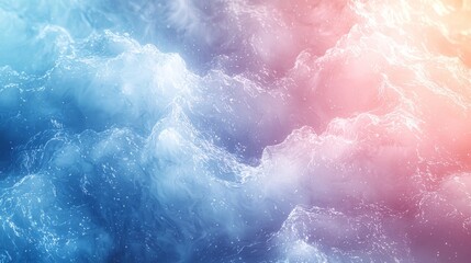 Fototapeta premium Soft glowing energy field effect in ocean tones