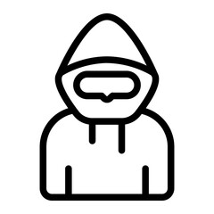 hoodie Line Icon