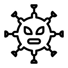 virus Line Icon