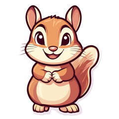 Obraz premium Chipmunk illustration animal vector vector