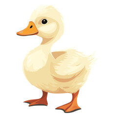 Duckling illustration background animal vector