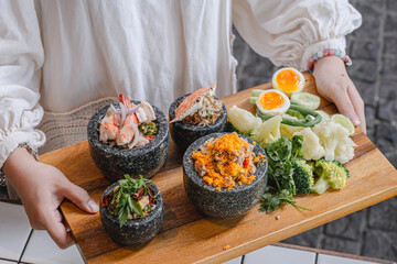 Gourmet Seafood Selection with Fresh Vegetables