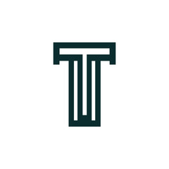 Creative letter T Logo
