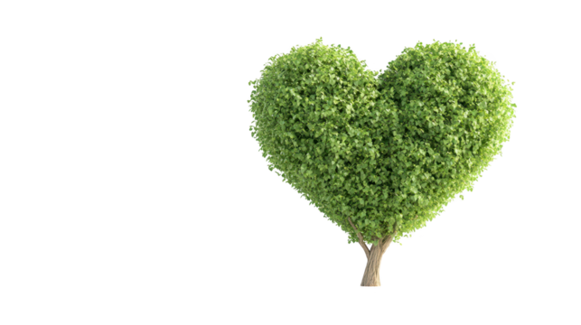 A majestic tree naturally sculpted into the shape of loving heart