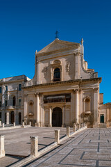 Basilica and monastery of  Santissimo Salvatore in Noto in Sicily