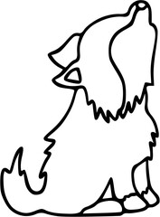 illustration of a wolf