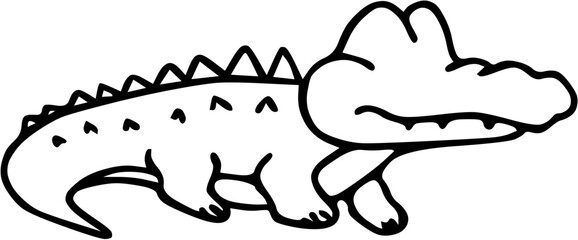 illustration of a crocodile 
