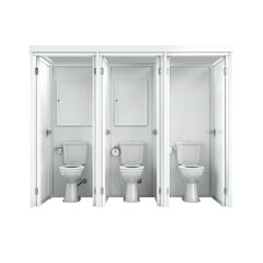 Obraz premium Restrooms toilet isolated