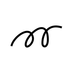 curly stroke element 