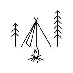 Camp illustration