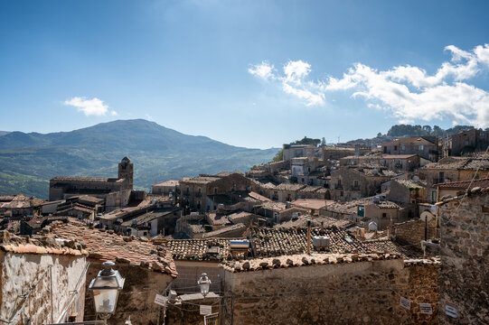 landscape of Mistretta in Sicily