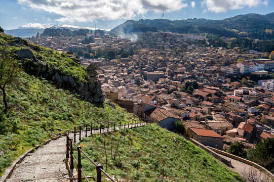 landscape of Mistretta in Sicily