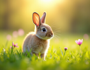 Obraz premium easter bunny in grass