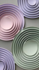 Minimalist Abstract Ripple Wallpaper in Bright Pastel Colors
