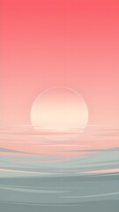 Minimalist Gradient Horizon Wallpaper in Muted Bright Colors