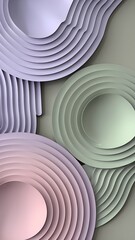 Minimalist Abstract Ripple Wallpaper in Bright Pastel Colors