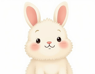 Obraz premium easter bunny isolated on white background
