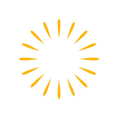 yellow firework element