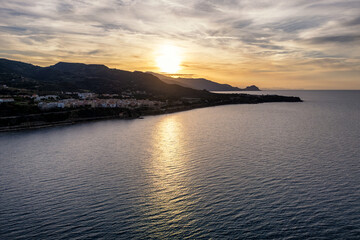 Sunset from Pollina in Sicily