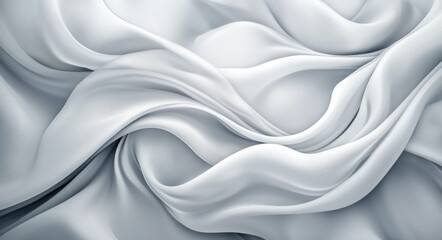 Obraz premium Soft Grey Smoke: Silky Curves and Gentle Waves in a Tranquil Background