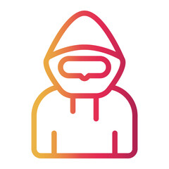 hoodie Line Gradient Icon