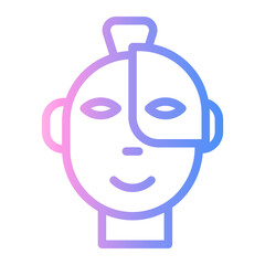 human Line Gradient Icon
