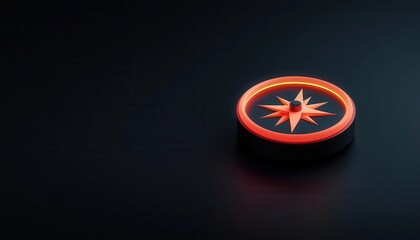 anticipation excitement concept. A symbolic depiction of a glowing compass guiding a group toward an exciting adventure, anticipation excitement planning, directional planning design