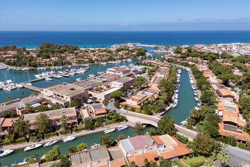 View from above of the Portorosa area in Sicily