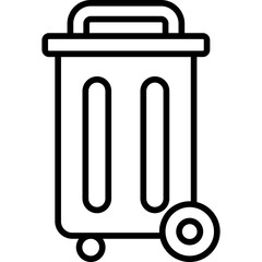 Fototapeta premium Trash Bin Icon
