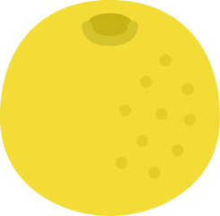 Fototapeta premium グレープフルーツのアイコンのイラスト