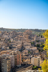 View of Modica in Sicily