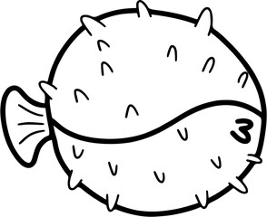 sea animal outline for colouring page
