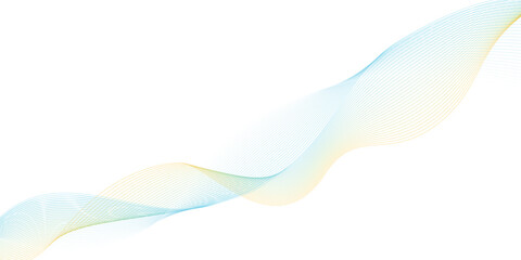 Abstract blue and yellow wave background. Creating a fluid and dynamic effect.