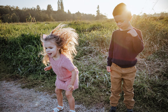 Brother and sister, opposites, crazy fun and reserved personalities
