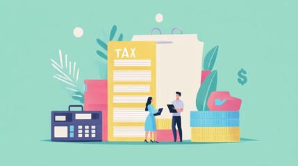 Fototapeta premium Understanding business tax management strategies for effective financial planning and compliance