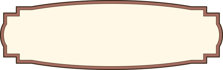 Obraz premium Elegant Brown and Beige Decorative Frame, Perfect for Text or Images