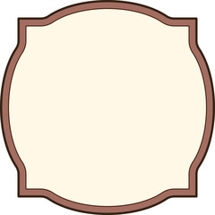 Elegant Brown Frame Design: A Simple, Classic Border for Your Projects