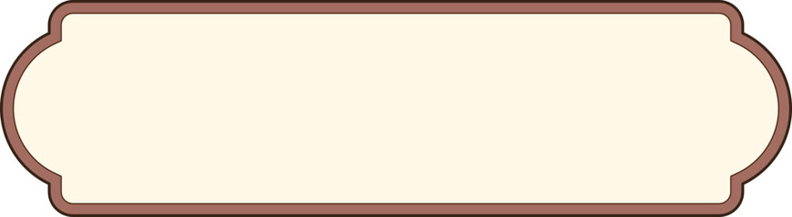 Obraz premium Elegant Brown and Beige Decorative Frame: A Blank Canvas for Your Text or Design