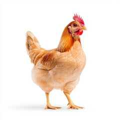 Fototapeta premium Majestic Buff Orpington Hen: A Stunning Poultry Portrait