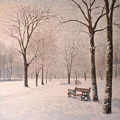 Winter day in the park