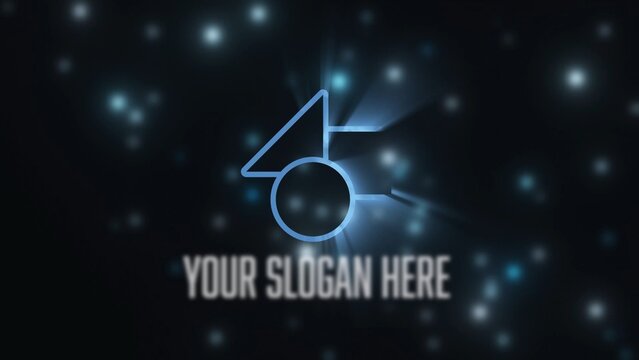 Shining Light Rays with Particles Glowing Title & Logo Reveal