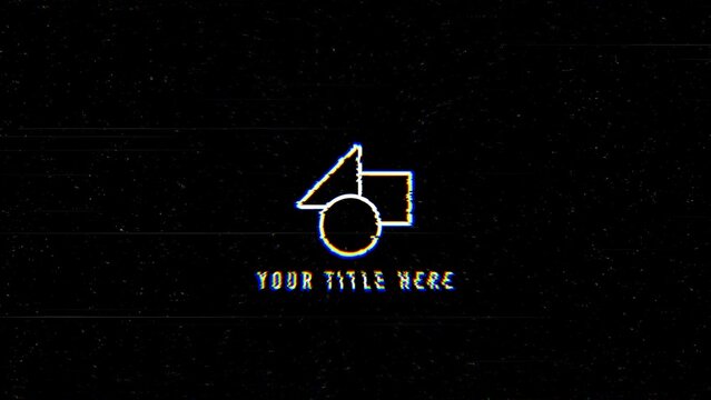 Glitching Strobe Cinematic Logo Reveal