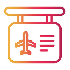 information Line Gradient Icon