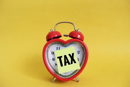  Tax concept . Image represents the concept of scheduling tax payments, highlighting financial planning and tax management.