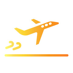 airplane Gradient icon
