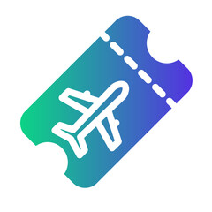 airplane Gradient icon