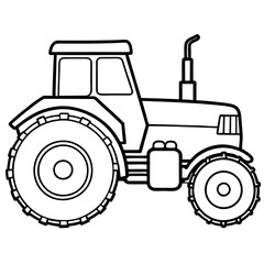 tractor isolated on white background