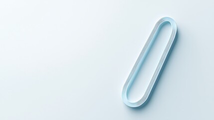 Obraz premium A blue and white letter O is shown on a white background